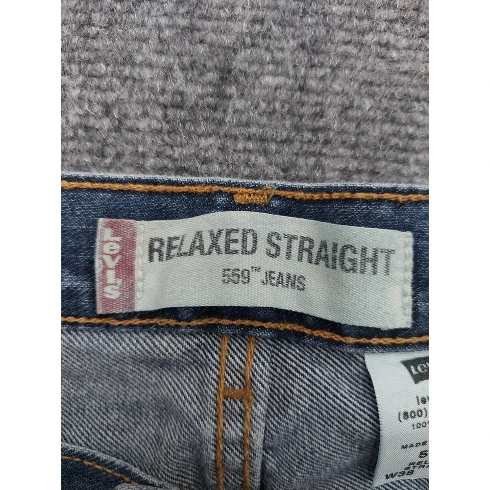 Vtg LEVIS‎ 559 Cutoff Shorts Men 36 (tag 38) Mens Blue Relaxed Straight Cotton